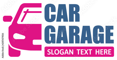 Foto car garace badge label icon set