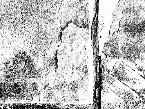 Cracked Concrete Texture, Grunge Wall Distress Background