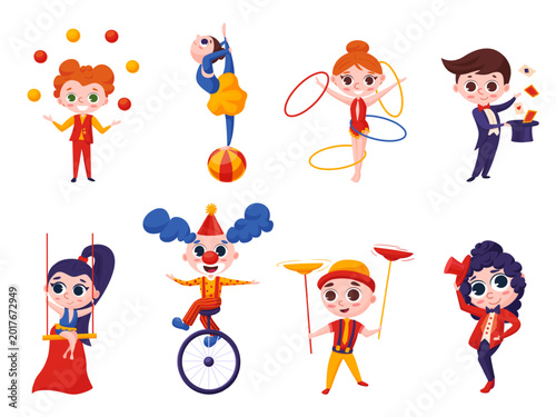 Foto Little circus characters