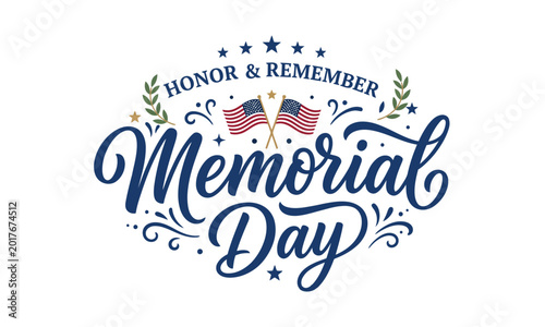 Bild auf Leinwand Memorial day tribute honor and remember fallen heroes