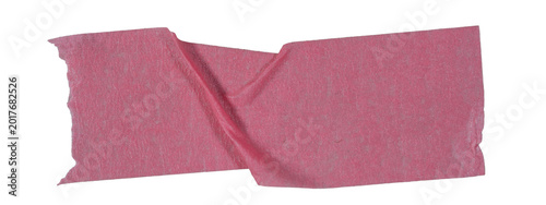 pink wrinkled torn washi tape and adhesive masking strips, paper tapes for scrapbooking, decorative creative framing, isolated on transparent or white background png