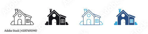 Tableau sur toile Neighborhood icon set