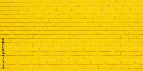 Bright Yellow Brick Wall Vector Texture for Creative Modern Design Architecture and Minimalist Art Projects