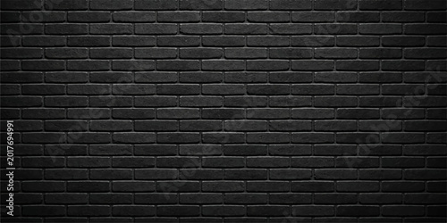 Elegant Black Brick Wall Vector with Textured Pattern for Modern Design and Creative Architectural Projects