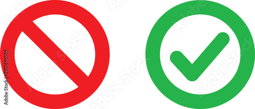 Photos Positive and negative circular icon symbols Vector