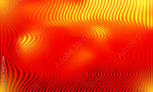 Vibrant red and yellow gradient wavy lines pattern background texture