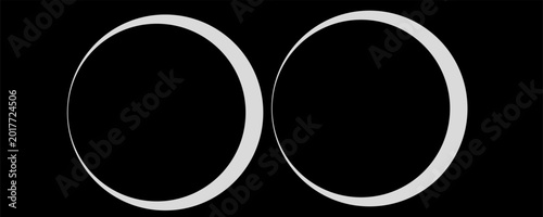 Bild auf Leinwand total lunar eclipse with one star. vector