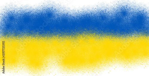 Canvastavla Horizontal bicolor background, featuring a vibrant, blue section and, a bright y