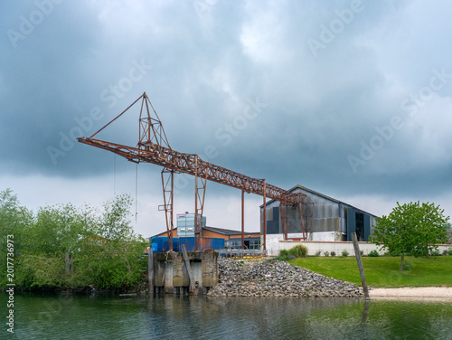 Industry at Nederhemert, Gelderland province, The Netherlands