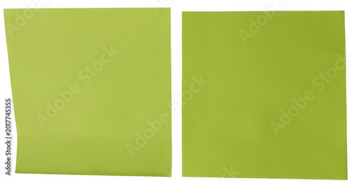 Foto Two adjacent green abstract geometric panels isolated on white background png