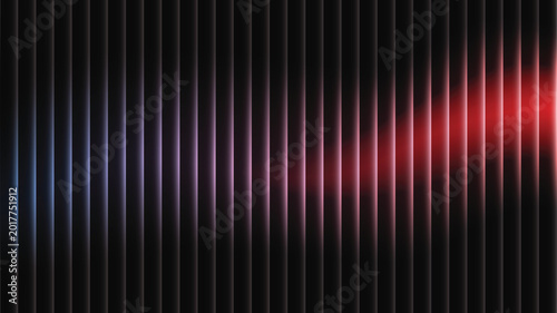 Tableau sur toile Vibrant sound wave pattern with colorful gradient.