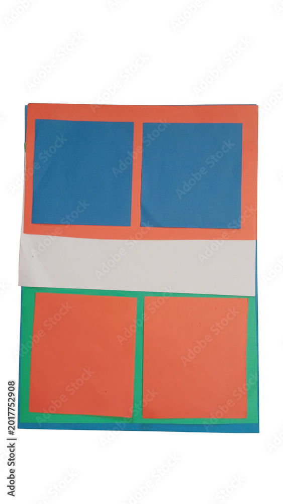 Fototapeta premium Abstract geometric art with colorful squares and rectangles
