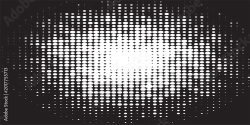 Obraz na płótnie Abstract halftone bitmap overlay background banner with a pixel square pattern for tech designs, posters, flyers, web backgrounds, digital art, album covers, and modern graphic projects