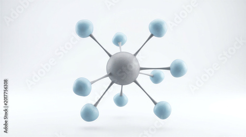 Conceptual image of stem cells differentiating into cartilage cells. 