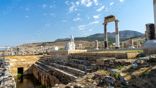Photos Ancient city Hierapolis or Holy City near of Pamukkale or Cotton Castle