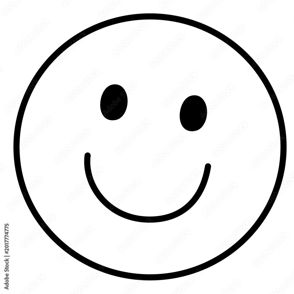 Fototapeta premium happy smiley face doodle