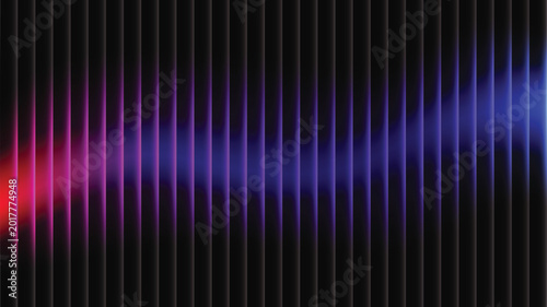 Tableau sur toile Vibrant sound wave graphic design element.