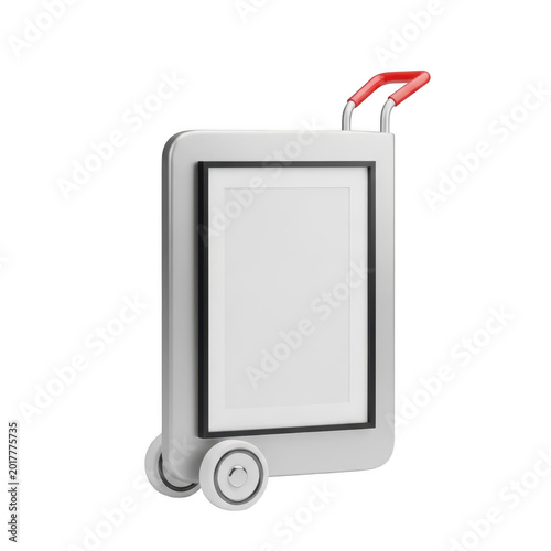 White electronic tablet with stylus pen and attached keyboard