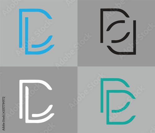 Modern creative letter d logo icon and unique logo icon template