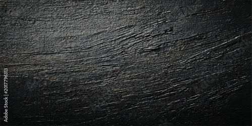 Quadro em tela Textured black wood background