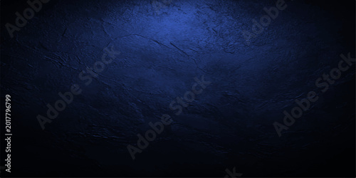 Slika na platnu abstract moody, textured background evokes a sense of depth, mystery, and artistic flair, the dark, rich blue hues create a canvas of enigmatic charm and elegance