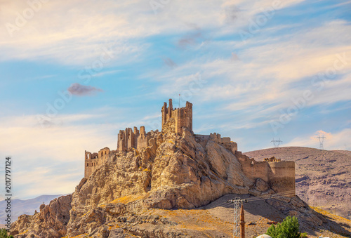 Hosap Kalesi (Castle) Van, Turkey. View on hosap castle on and the surrounding mountains of Hosap castle in Eastern Turkey.