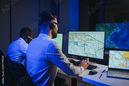 Tableau sur toile Center of dispatching maintenance