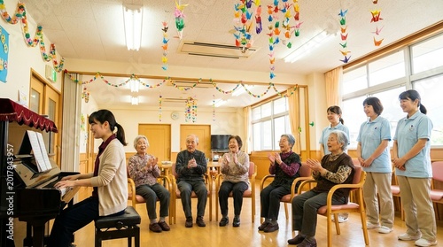 音楽療法で笑顔が咲く：デイサービスの認知症ケア
