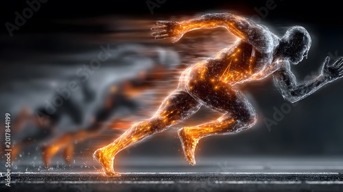 Dynamic Sprinter Kinetic Energy Analysis Biomechanics Supporting Details on Muscle Performance Sports Industry