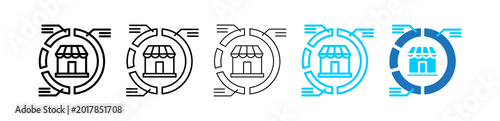 Photos Market Segment defferent icon