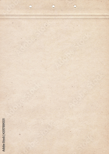 Vintage Notebook Page with Space for Text. Handmade Paper Background in Soft Beige Tones.