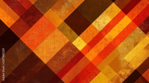 A bold and festive autumn abstract background with layered geometric shapes in rich orange tones, reflecting the colors of Halloween and Thanksgiving.