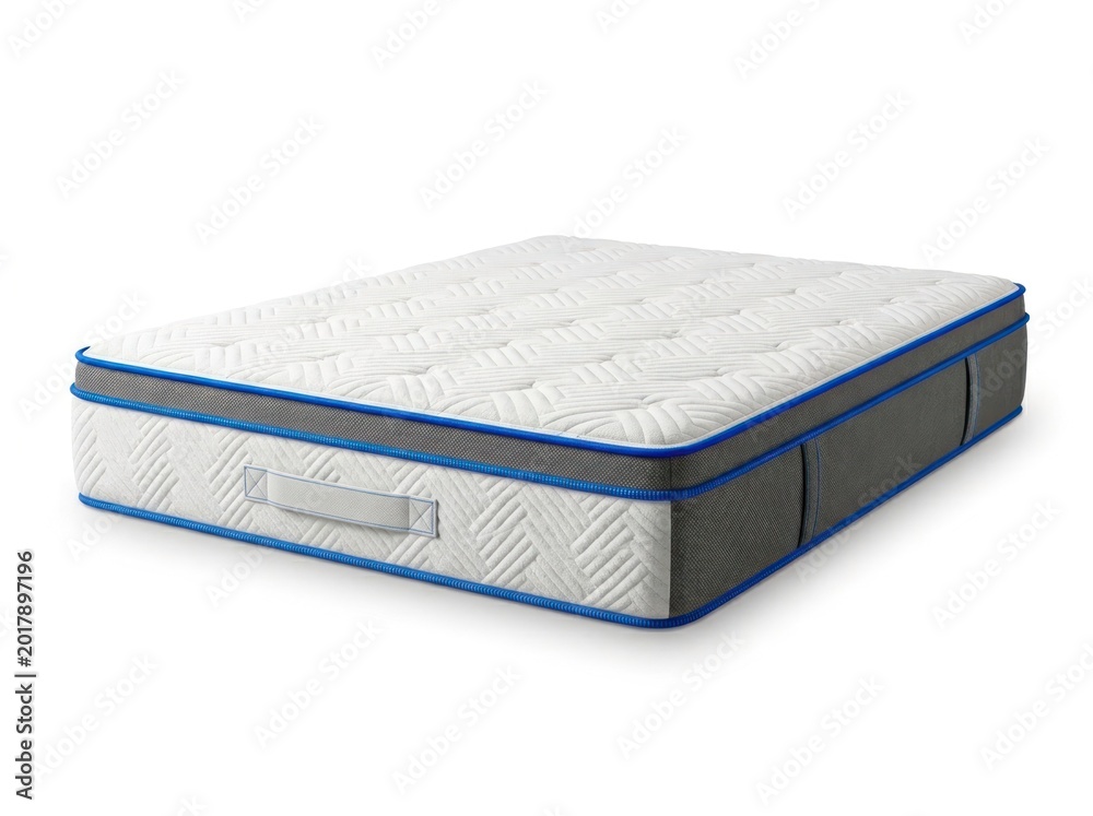 Obraz premium Comfortable Modern Mattress on a White Background.