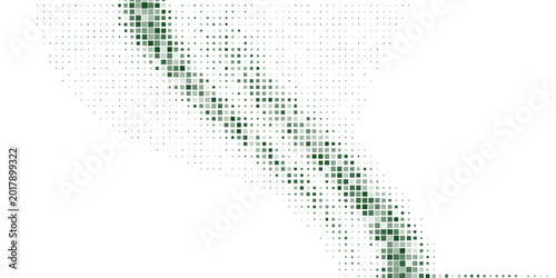 Foto Light Green vector polygonal illustration, which consist of hexagons