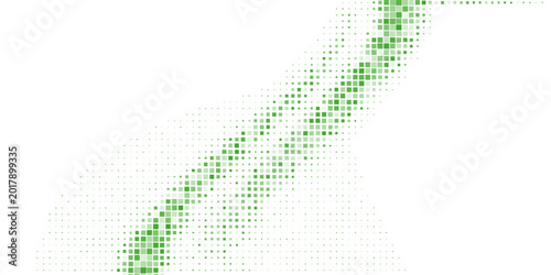 Tableau sur toile Light Green vector polygonal illustration, which consist of hexagons