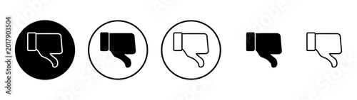 Foto Dislike icon vector