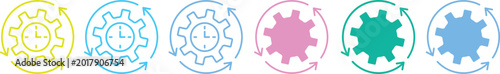 Foto isolated uniformity and balance symbols, versatile pictogram collection for design systems