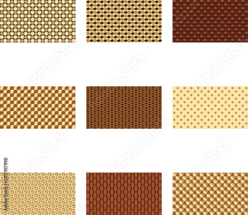 Seamless Abstract Geometric Patterns and Textile Textures