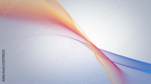 Abstract Colorful Dynamic Flowing Wave on White Background. Ideal for technology, creative digital media projects.	