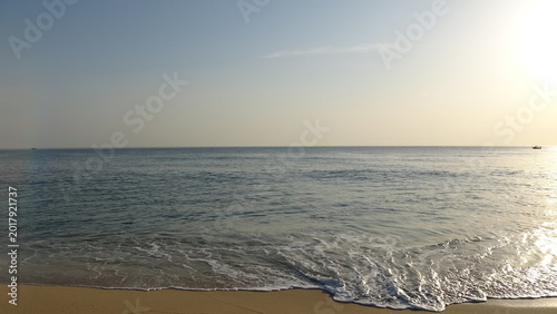 Foto Wide Angle Seascape of Horizon at Early Morning