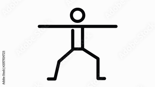 Stick figure in standing position.