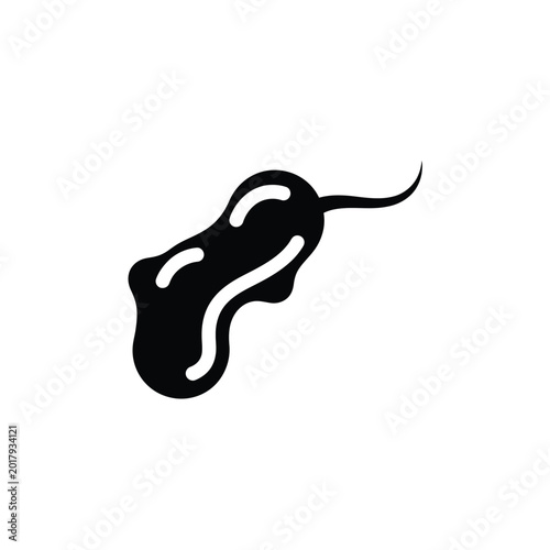Photos Black Hot Chili Pepper Icon.