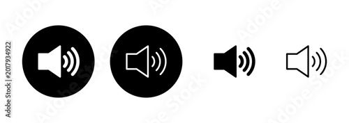 Foto Speaker icon logo design