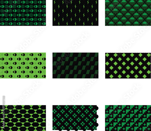 Abstract digital glitch background with currency symbols and stripes