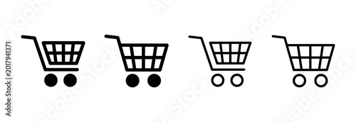 Bild auf Leinwand Shopping icon symbol for apps and websites