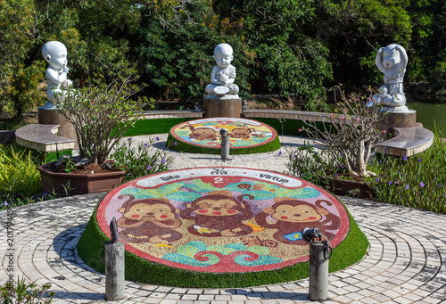 Photography Colorful monkey mosaic