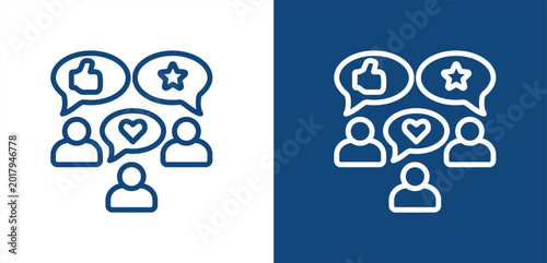 Tableau sur toile Positioning icon, with light and dark background.