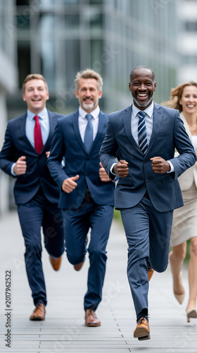 Determined Executives in Mo...
