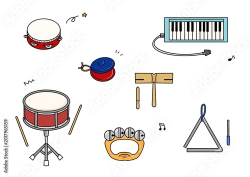 Photography These are illustrations of various musical instruments used in elementary schools and other settings
