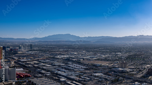 Photography Panoramic views from The Strat Tower in Las Vegas, Nevada USA
